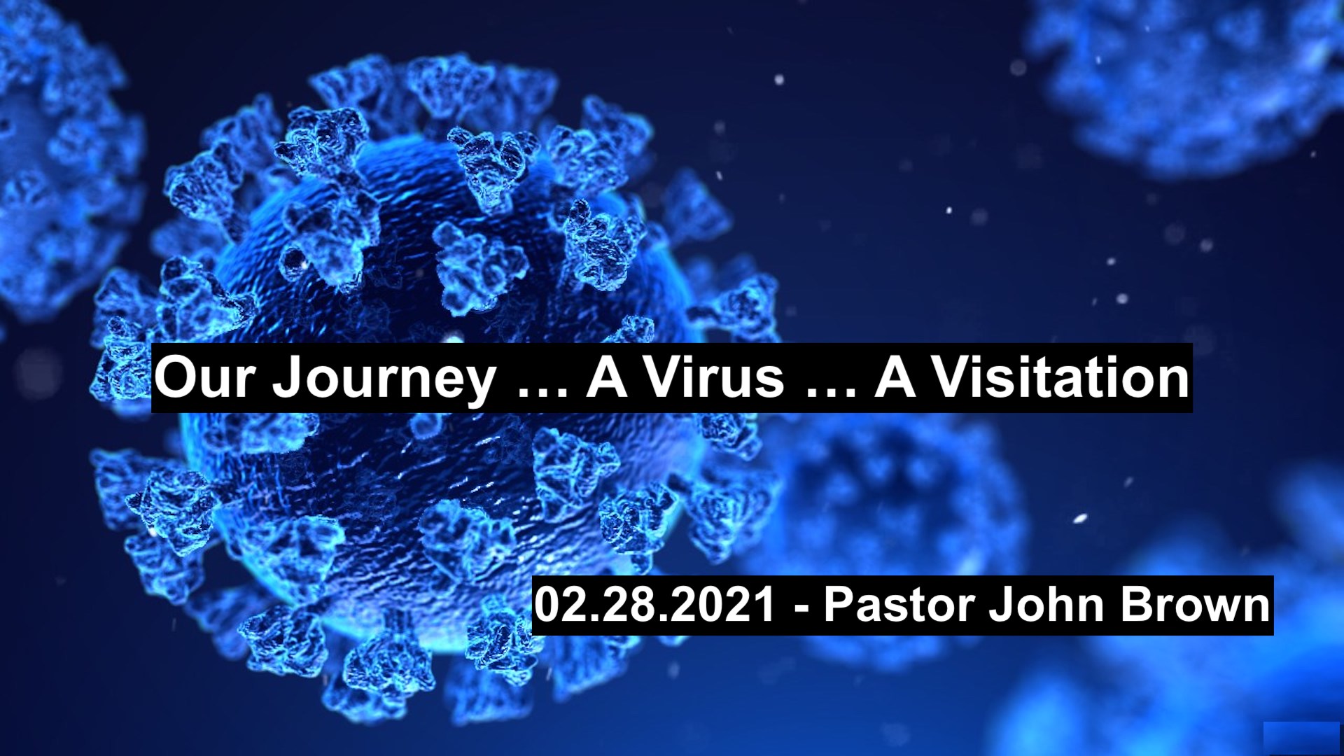 Our Journey … A Virus … A Visitation