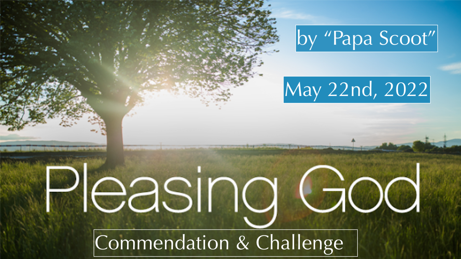 Pleasing God