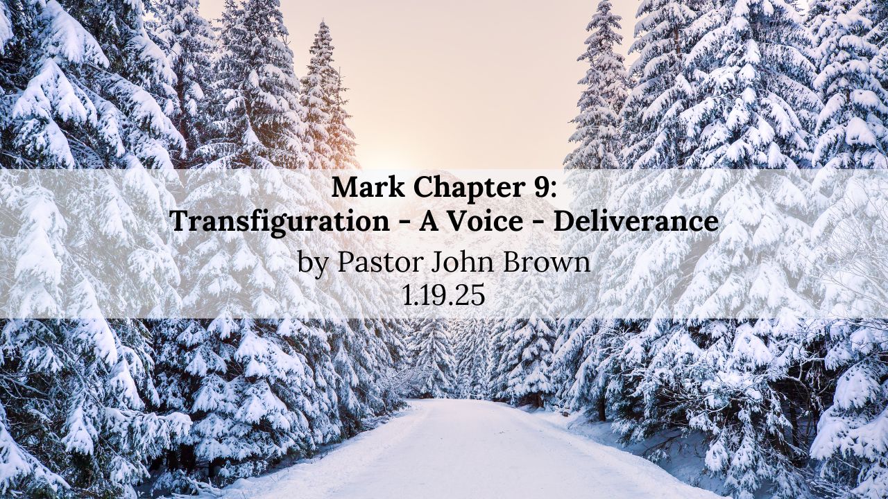 Mark Chapter 9 – Transfiguration – A Voice – Deliverance